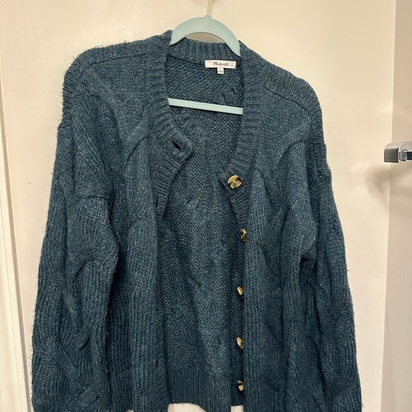 Madewell Cable Ashmont Cardigan Sweater - Picture 4 of 8